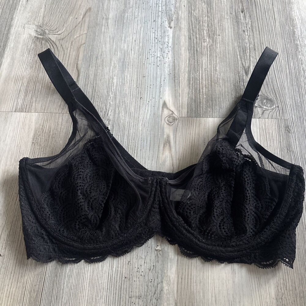 Black Lace Underwire Bra - Women Intimates